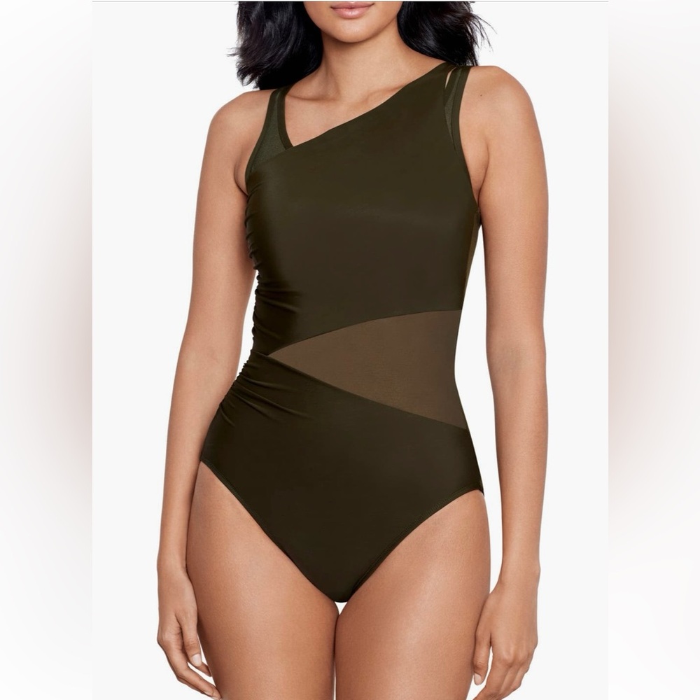 New Miraclesuit Illusionist Azura Underwire One Piece Swimsuit